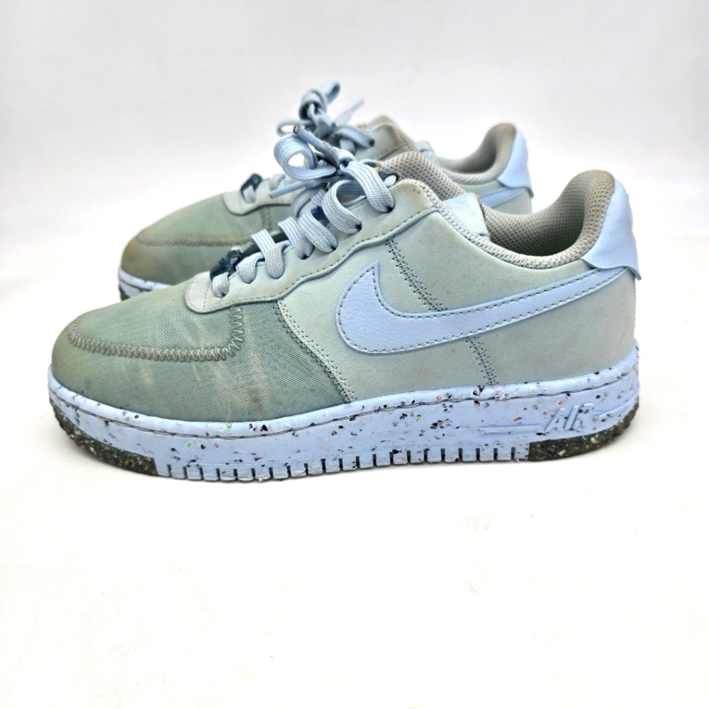 Nike Shoes Women's 7 Air Force 1  Crater Hydrogen Blue CT1986 400 Sneakers